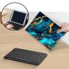 AIRWEE Case for Amazon Fire HD 10 & 10 Plus Tablet (13th/11th Generation, 2023/2021 Release) 10.1" with Keyboard, PU Leather Multiple-Angles Keyboard Case for Amazon Fire Tablet 10, Blue Gold Marble view 3