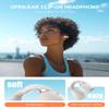 Jzones Open Ear Clip Wireless Earbuds Bluetooth 5.4, Lightweight Comfort Sports Bone Conduction Headphones Built-in Mic for Clear Audio, Stable Fit Earphones 24H Play-Beige view 2