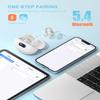 Jzones Open Ear Clip Wireless Earbuds Bluetooth 5.4, Lightweight Comfort Sports Bone Conduction Headphones Built-in Mic for Clear Audio, Stable Fit Earphones 24H Play-Beige view 4