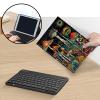 AIRWEE Case for Amazon Fire HD 10 & 10 Plus Tablet (13th/11th Generation, 2023/2021 Release) 10.1" with Keyboard, PU Leather Multiple-Angles Keyboard Case for Amazon Fire Tablet 10, Mushroom view 3