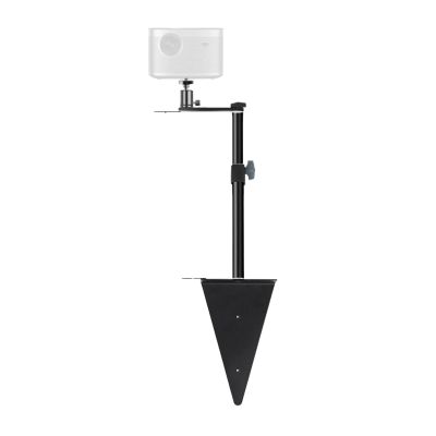 LKBEJMYY Adjustable Table Frosted Light Stand, Table Mount Bracket with Standard 1/4 Screw, Ball Head for Ring Light, Video, Projector(Triangle)