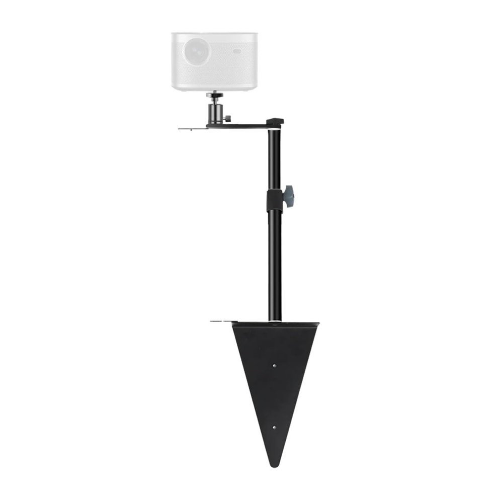 LKBEJMYY Adjustable Table Frosted Light Stand, Table Mount Bracket with Standard 1/4 Screw, Ball Head for Ring Light, Video, Projector(Triangle)