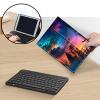 AIRWEE Case for Amazon Fire HD 10 & 10 Plus Tablet (13th/11th Generation, 2023/2021 Release) 10.1" with Keyboard, PU Leather Multiple-Angles Keyboard Case for Amazon Fire Tablet 10, Sunset Forest view 3