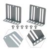 2 Pcs DIN Installation Kit Din Bracket Holder Support, Metal Car Stereo Radio Mounting Bracket And Screws Kit, Car Audio & Video for DASH Mounting Kit view 2