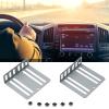2 Pcs DIN Installation Kit Din Bracket Holder Support, Metal Car Stereo Radio Mounting Bracket And Screws Kit, Car Audio & Video for DASH Mounting Kit view 4
