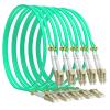 VIGTP OM3 Multi-Mode Aqua LSZH Fiber Cable 3m 5Pack - LC to LC 50/125m, 10Gb Ethernet view 1