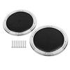 YDLMT Black+Chrome Motorcycle Rear Speaker Grill Mesh Trim Covers for Harley Electra Glide Tri Glide 2014-2023, Road Glide Ultra 2016-2019 view 1