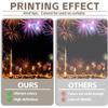 10x7ft Vinyl XMJJKUF Happy New Year Backdrop Colorful Firework River Bridge Nightscape Background New Year Eve Party Portrait Photo Studio Props view 3