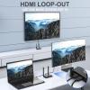 Wireless HDMI Transmitter and Receiver 4K: 1640FT/500M Range,Plug & Play, 1080P HD Output Wireless HDMI Extender Support 2.4/5GHz for Streaming Video/Audio from Laptop,PC,Smart Phone to HDTV/Projector view 3