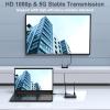 Wireless HDMI Transmitter and Receiver 4K: 1640FT/500M Range,Plug & Play, 1080P HD Output Wireless HDMI Extender Support 2.4/5GHz for Streaming Video/Audio from Laptop,PC,Smart Phone to HDTV/Projector view 4