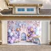 10x6ft Arch Balloon Castle Photography Background 1st Birthday Girl Cake Smash Portrait Decorative Backdrop Child Family Photo Studio Banner Photo view 2