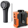 EasyAcc Handheld Portable Turbo Fan [12H Max Cooling Time] 3000mAh AI Portable Fan 10000mAh Waist Clip On Fan view 1