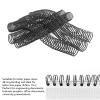 Plastic Spiral Binding Coils,20 Pcs 32mm Diameter Coil Spiral Binding Machine 48 Teeth 4:1 Pitch 280 Sheet Capacity Binding Machine Manual Book Maker Punch for Document view 3
