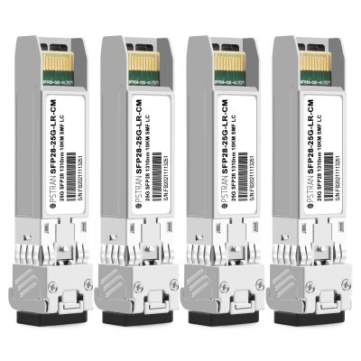 OPSTRAN 25GBASE-LR SFP28 Optical Transceiver Module Compatible with Palo Alto PAN-25G-SFP28-LR PAN-SFP28-25GBASE-LR 25G SFP28 1310nm 10km DDM Duplex LC SMF 4 Pack