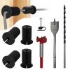 MYZHRE Starlink Cable Routing Kit,Cable Installation Kit,Mounting Accessories,6* Grommets, 1" Spade Drill Bit,1" Strengthen Drill bit, 5/16" Drill Bit, 30 Wall Clamps Cable Installation Kit (Black) view 1