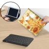 Case for Amazon Fire HD 10 & 10 Plus Tablet (13th/11th Generation, 2023/2021 Release) 10.1" with Keyboard, PU Leather Multiple-Angles Keyboard Case for Amazon Fire Tablet 10, Orange Cat view 3