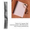 Plastic Spiral Binding Coils,18 Pcs 38mm Diameter Coil Spiral Binding Machine 48 Loop 4:1 Pitch 310 Sheet Capacity Binding Machine Manual Book Maker Punch for A4 Paper view 2