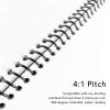 Plastic Spiral Binding Coils,18 Pcs 38mm Diameter Coil Spiral Binding Machine 48 Loop 4:1 Pitch 310 Sheet Capacity Binding Machine Manual Book Maker Punch for A4 Paper view 3