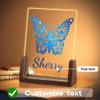 TINYHOMES Customized Butterfly Night Light for Girls Personalized Baby Girls Easter Birthday Gifts Acrylic Plaque Custom Baby Nursery Decor Plaque Christmas Unique Gifts for Kids view 3