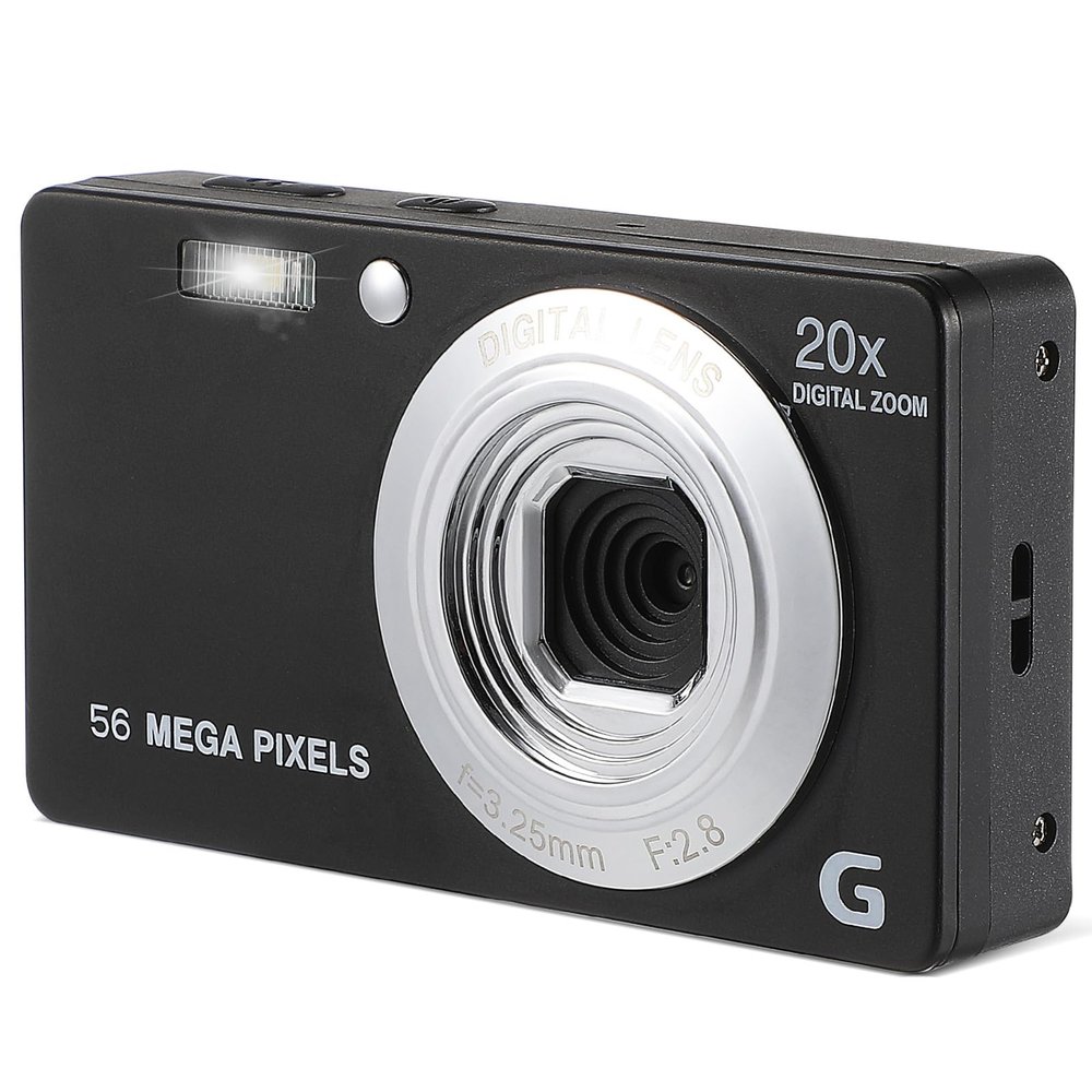 Angoily Digital Resolution Compact Vlogging Recorder for Travel User-Friendly Design Card Included for Students and Beginners
