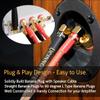 UCINNOVATE 2 Pack 13 AWG Speaker Cable with Banana Plugs, 2X 2m HiFi Speaker Wire with 4mm Gold-Plated Right Angle Banana Plugs, Solid Audio Cable Cord for Audiophile Home Theater view 4