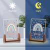Personalized Rainbow Bridge Night Light for Girls Custom Easter Birthday Gifts Acrylic Plaque for Baby Girl Customized Baby Nursery Decor Plaque with Name Christmas Unique Gifts for Children view 4
