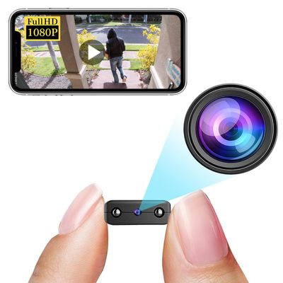Smallest Wireless Wifi Camera,HD1080P Concealed Security Camera with Video Recording Live Feed,Smart Baby Monitor With Night Vision,Motion Detection,Remote Viewing for Security with iOS Android APP