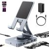 Versatile USB C Docking Station for iPad (USB-C), 11-in-1 with SD TF 4.0 Reader, 4K@60Hz HDMI, RJ45, Audio, USB A, USB c, Rotatable, Also for Tablet, Steam Deck, ROG Ally, Legion Go, with 65W Adapter view 1
