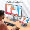 Versatile USB C Docking Station for iPad (USB-C), 11-in-1 with SD TF 4.0 Reader, 4K@60Hz HDMI, RJ45, Audio, USB A, USB c, Rotatable, Also for Tablet, Steam Deck, ROG Ally, Legion Go, with 65W Adapter view 2