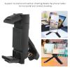 Metal Phone Tripod Mount, 360 Rotation Universal Phone Tripod Mount with Cold Shoe Mount & 1/4in Screw Hole for Desktop Tripod Video Live Streaming view 2