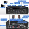 Amplifier Home Audio Stereo Receivers with Bluetooth 5.0,Receicer for Speakers Max 800W, 2.0 Channel Stereo Amplifier System for Home Speakers, Karaoke,Garage,Home Amp/USB/SD/RCA/MIC in view 2