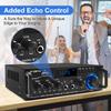 Amplifier Home Audio Stereo Receivers with Bluetooth 5.0,Receicer for Speakers Max 800W, 2.0 Channel Stereo Amplifier System for Home Speakers, Karaoke,Garage,Home Amp/USB/SD/RCA/MIC in view 4