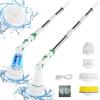 Electric Spin Scrubber, 2024 New Bathroom Cleaner, Power Shower Cleaning Brush with Extendable Handle & 4 Brush Heads, Shower Scrubber for Bathtub Tile Grout Kitchen Window and Floor view 1