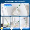 Electric Spin Scrubber, 2024 New Bathroom Cleaner, Power Shower Cleaning Brush with Extendable Handle & 4 Brush Heads, Shower Scrubber for Bathtub Tile Grout Kitchen Window and Floor view 4