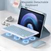 GYSDCAZ Keyboard Case for Redmi Pad Pro12.1 Inch, Detachable Wireless Bluetooth Keyboard with Built-in Pencil Holder,Purple view 2