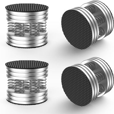 Tertullus Speaker Spikes HiFi Spring Isolation Feet Pad, 4PCS Aluminum Non-Slip Shockproof Stand Feet for Audio,Speakers, Subwoofers, Turntable DAC etc(Silver)