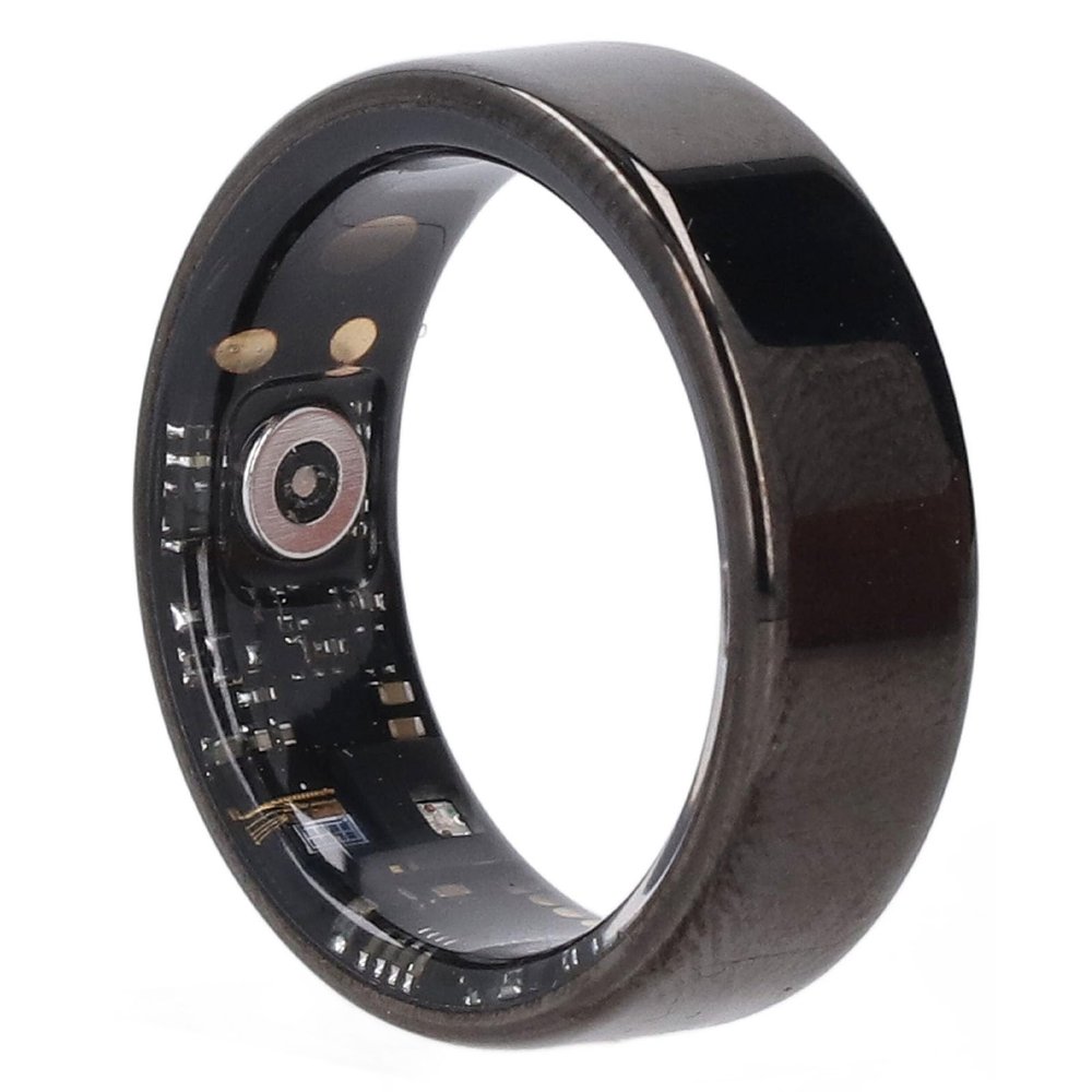 ASHATA Smart Ring for Women and Men, Sport Sleep Fitness Rings, Smart Ring Multi Function Monitoring Remote Care IPX8 Lightweight Rings with Charging Case (13#)