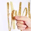 Sinload Happy Birthday Sign for Backdrop, Disposable Party Decoration, Easy Stick& Peel Wall Decal for Photo Background, Balloon Arch Decor(Gold) view 4