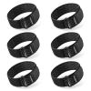 Trilancer Elastic Cinch Straps with Anti-Slip Strips, 14 "x 2" (6 Pack) Multipurpose Hook and Loop Bundling Straps for Hose, Cords, Bike, Luggage, Camping, Yoga Mats view 1