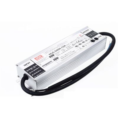 DynMach HLG-240H-12A 240W 12V 16A High-Efficiency Metal Encased LED Power Supply - IP65 Waterproof, Wide Input Voltage for Outdoor Use