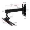 HEAIQI Speaker Stand Lengthened and Thickened Speaker Wall Mount Bracket Can Be Rotated and Can Be Adjusted to Tilt The Speaker Mounting Bracket Speaker Mounts and Media Stands(E) view 2