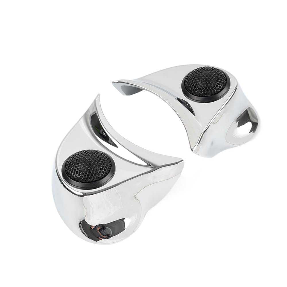 Cnswee6 Motorbike Tweeter Pods Speaker Spacer 1pair for Harley Batwing Fairings 14-23 Ultra Limited FLHTK, Ultra Limited Low FLHTKL ABS Chrome