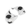 Cnswee6 Motorbike Tweeter Pods Speaker Spacer 1pair for Harley Batwing Fairings 14-23 Ultra Limited FLHTK, Ultra Limited Low FLHTKL ABS Chrome view 1