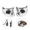 Cnswee6 Motorbike Tweeter Pods Speaker Spacer 1pair for Harley Batwing Fairings 14-23 Ultra Limited FLHTK, Ultra Limited Low FLHTKL ABS Chrome view 2