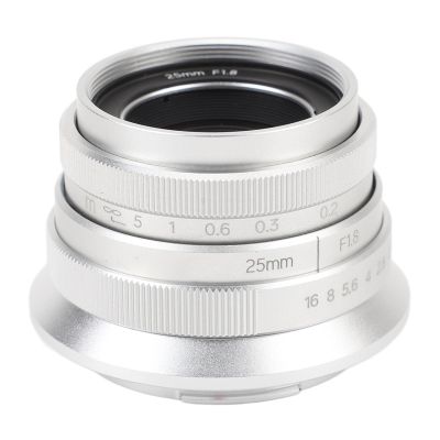 CFTGIW 25mm F1.8 Large Aperture Lens with 20cm Minimum Focus Distance, for M M2 M3 M5 M6 M10 M100 M50 M200