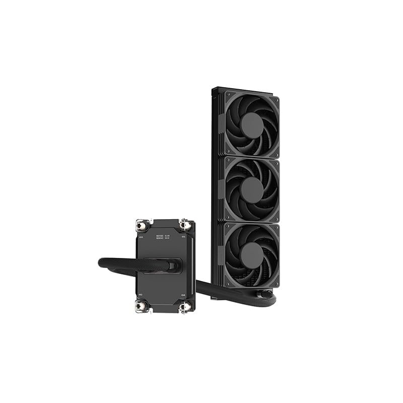 CPU AIO Water Cooler Server360mm AIO CPU Cooler,Copper AIO CPU Water Cooling,Water Cooling PC, with Pump:1800-3000RPM,Fan:300810% RPM (Single CPU Block for LGA 3647-Rectangle)