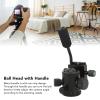 Ball Head with Handle, Metal Heavy Duty Camera Tripod Ball Head 360 Degree Rotating Camera Mount Ball Head for Monopod, Slider, DSLR Camera, Camcorder 5-10Kg Load Capacity view 3