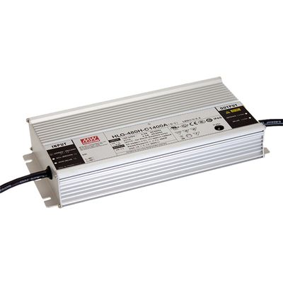 DynMach HLG-480H-48A 480W 48V 10A High-Efficiency Metal Encased LED Power Supply - IP65 Waterproof, Wide Input Voltage for Outdoor Use