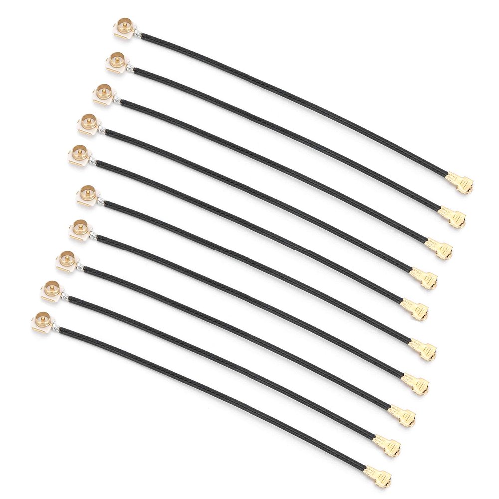 10Pcs Pin Connector IPEX 4 MH4 GEN4, UFL Female to IPEX 1 Cable, Low Loss Extension Cable for Providing Enhanced Network Performance