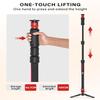 IFOOTAGE Cobra 3 Strike Monopod with Feet,Portable Travel Monopod for Camera A150S  with Pan Tilt Head K5S,Pedal Design Base,One-Click to Extend Height 59"/150cm,Payload 11lbs/5KG view 2